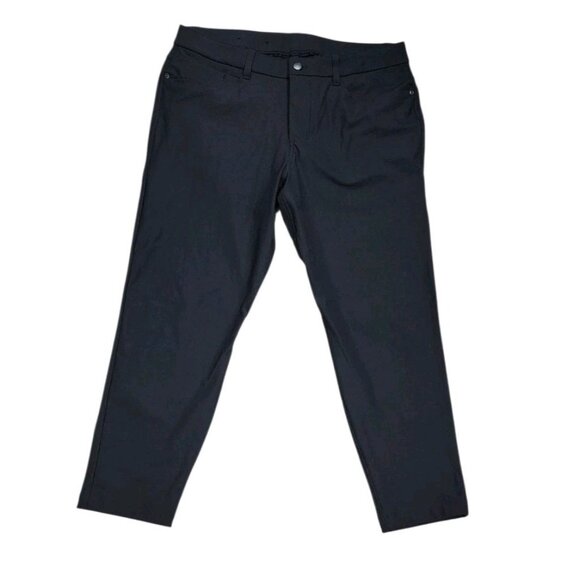 Lululemon ABC Pants 33x25 Black Slim Fit Utilitech Four Way Stretch Flexible - Picture 1 of 10